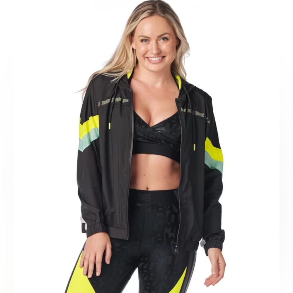 Zumba - ZUMBA WEAR Lightweight Track Windbreaker Jacket Women’s Size Medium